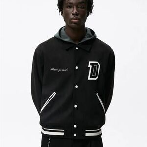 ZARA EMBROIDERED BOMBER JACKET size XL